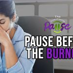 A Person Pausing in a Stressful Moment